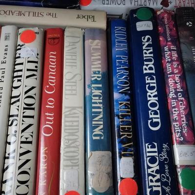 TWO BOXES OF HARDBACK BOOKS