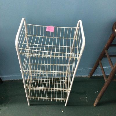 Wire basket rack