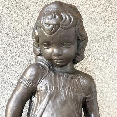 31â€ Tall  Little Girl Cement Statue ~*Read Details