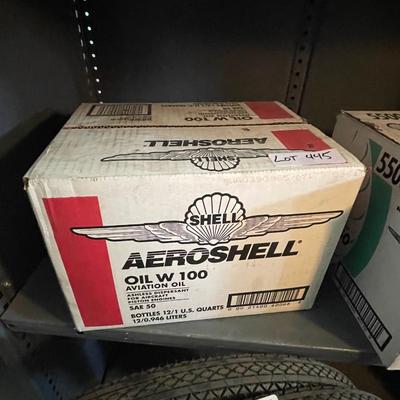 Case of Aeroshell 12 Bottles total - Oil W100 Aviation SAE50 Oil