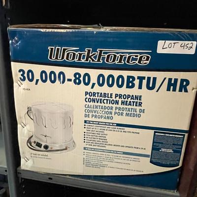 Workhorse Portable Propane Convection Heater 30,000 - 80,000 BTU per Hour