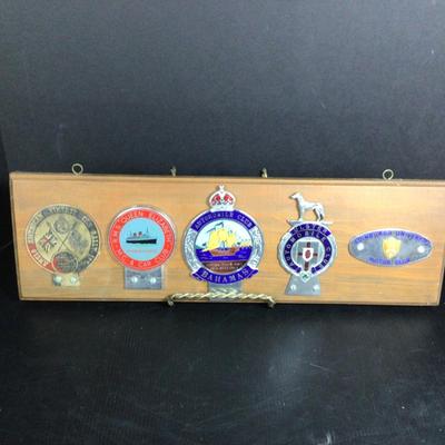 027 Vintage Car Club Badges RMS Queen Elizabeth Bahamas