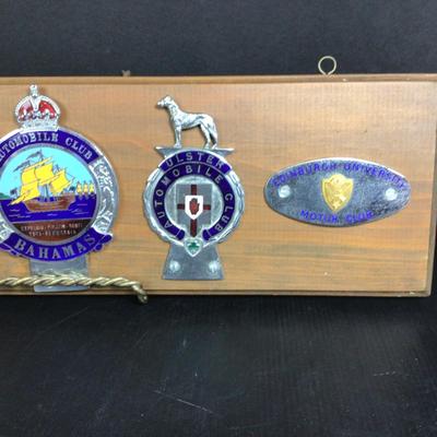 027 Vintage Car Club Badges RMS Queen Elizabeth Bahamas