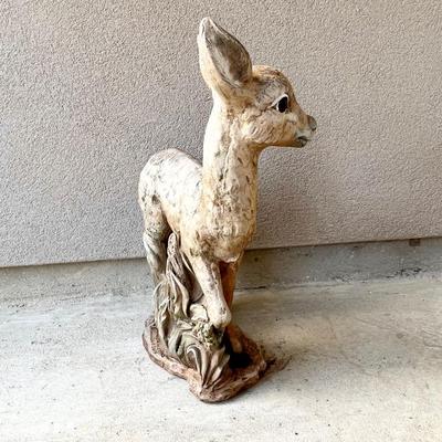 23â€ Cement Deer Garden Statue