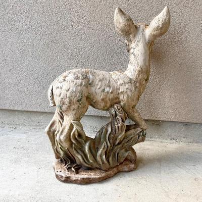 23â€ Cement Deer Garden Statue