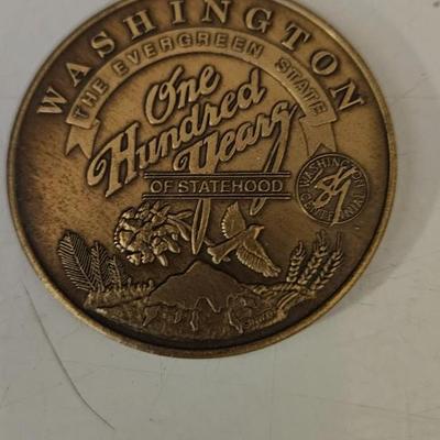 One hundred years of statehood Washington coin