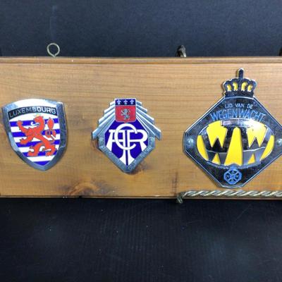 030 Vintage European Car Club Badges Tirol Rhone