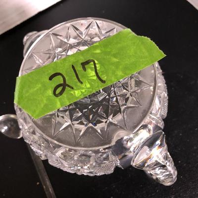 Mosaic Glass Bowl/Sugar Bowls/Spoons -Lot 217