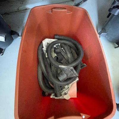 Plastic Tub will include all the Shop Vac Accessories & Hoses