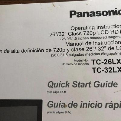 32â€ Panasonic TV -Lot 221