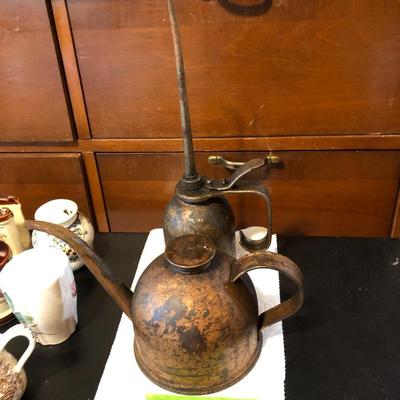 Two Vintage Eagle Oil Cans -Lot 222