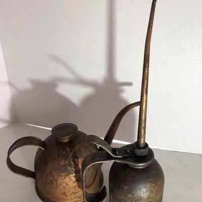 Two Vintage Eagle Oil Cans -Lot 222