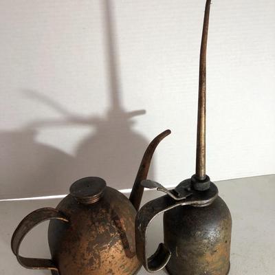 Two Vintage Eagle Oil Cans -Lot 222