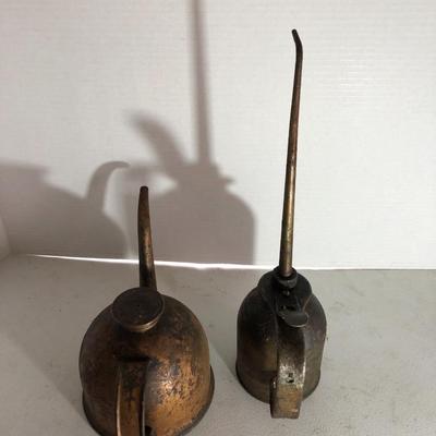 Two Vintage Eagle Oil Cans -Lot 222