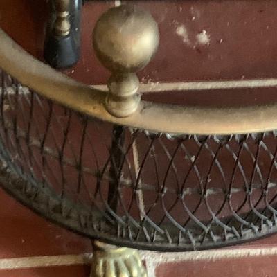 Vintage Fireplace Screen & Hearth Skirt