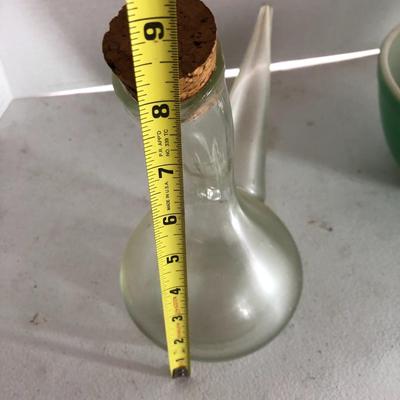 Vintage Pyrex Bowl & Spanish Hand Blown Decanter -Lot 223