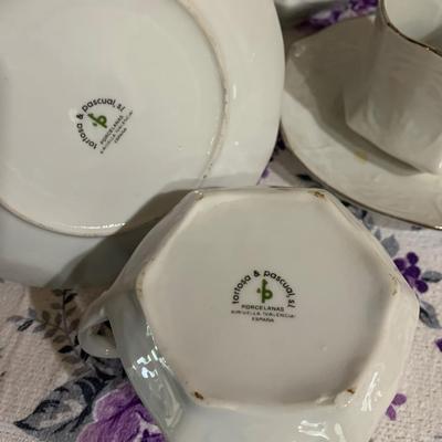 Tortosa & Pascual Porcelian Tea Set Spain