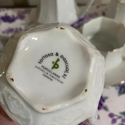 Tortosa & Pascual Porcelian Tea Set Spain