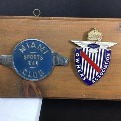 034 Vintage Car Club Badges Miami Jaguar Ownerâ€™s Association