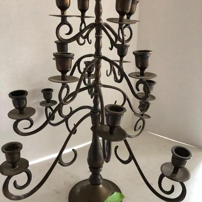 Vintage Brass Candelabra -Lot 224