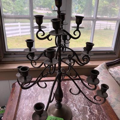Vintage Brass Candelabra -Lot 224