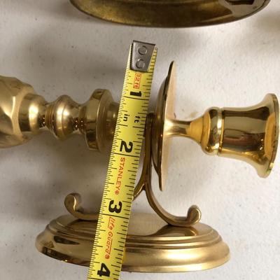 Pair of Brass Wall Mount Candle Holders -Lot 225