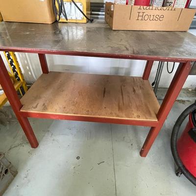 Metal Welding Table/Work Table/Bench - 4'w x 30"d x 3't with Vise/Clamp attached