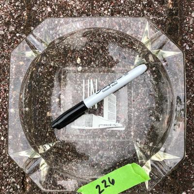 Vintage UN Glass Ashtray -Lot 226
