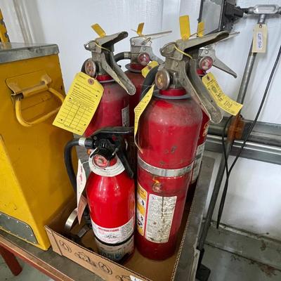 5 Assorted Fire Extinguishers