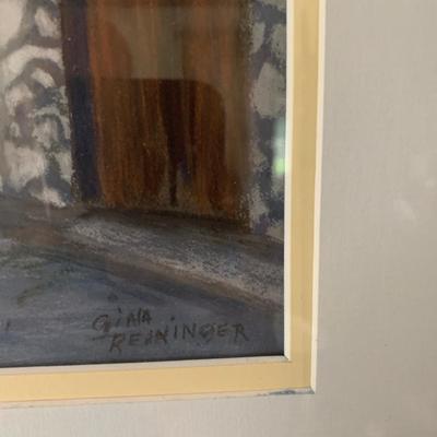 Gina Reininger Framed Pastel â€œOn The Isle of Carte