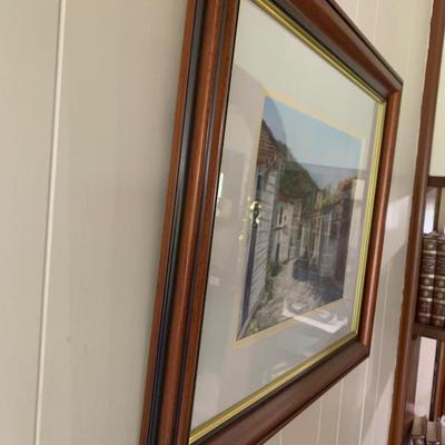 Gina Reininger Framed Pastel â€œOn The Isle of Carte