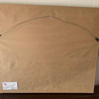 Gina Reininger Framed Pastel â€œOn The Isle of Carte