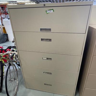 5 Drawer Metal Lateral TOOL/File Cabinet - 42"w x 65"t x 18"d