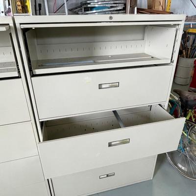Metal Lateral 5 Drawer File Cabinet - 42"w x 65"t x 18"d