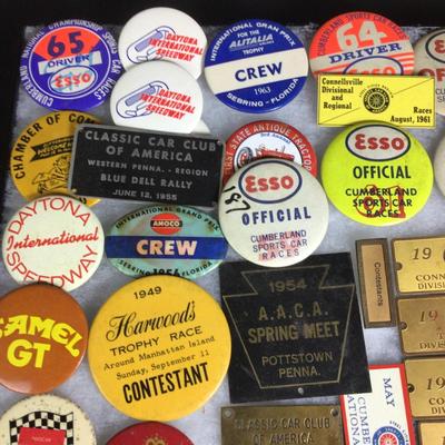 036 Vintage Racing Dash Plaques & Pins
