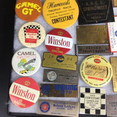 036 Vintage Racing Dash Plaques & Pins