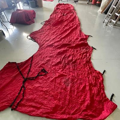 Pair of Red Airplane Main Wing & Tail Wing Covers - Even bid just for the bag