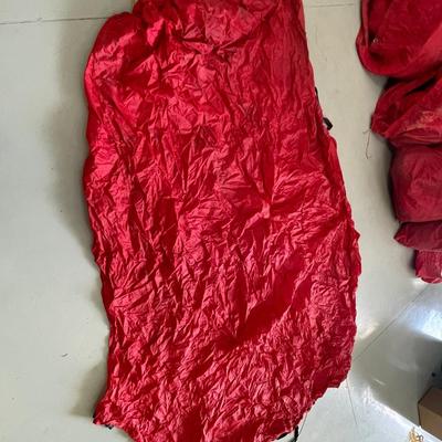 Pair of Red Airplane Main Wing & Tail Wing Covers - Even bid just for the bag