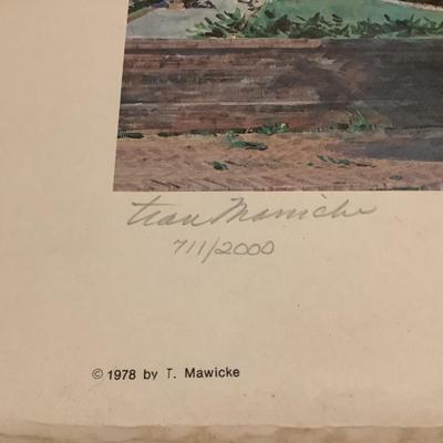 Joseph Manigault House 1803 signed print 711/2000, Tran Mawicke