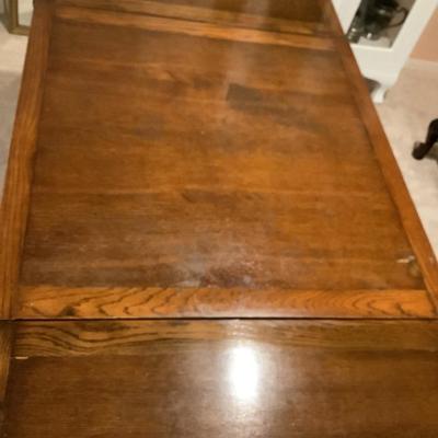 English Pub Table with Barley Legs 29.5"H, 35"W x 36"L, 60"L when open-wooden