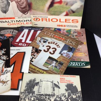 040 Vintage Orioles Baseball Programs