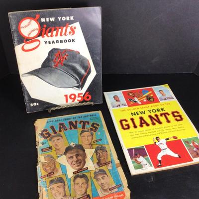 042 Vintage New York Giants Lot 1950â€™s