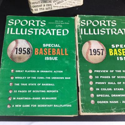 044 Vintage Baseball Sports Illustrated and Hardback Books