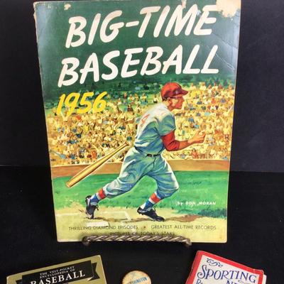 045 Big-Time Baseball Lot with Mini Sporting News Washington Nationals Pin