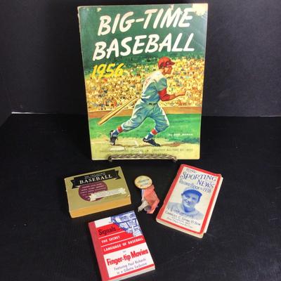 045 Big-Time Baseball Lot with Mini Sporting News Washington Nationals Pin