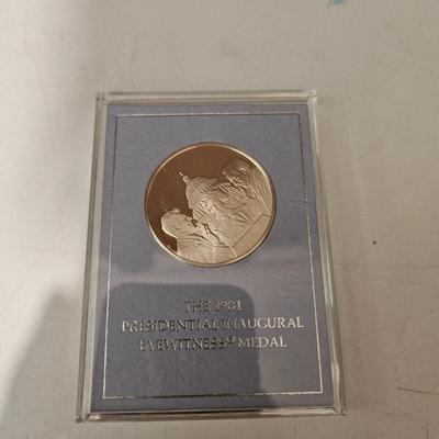 Ronald Regan inauguration medal