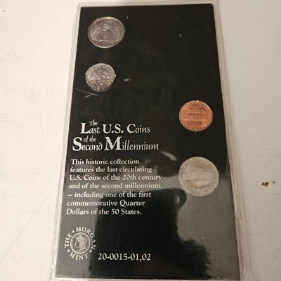 The last us mint coins of the second millennium