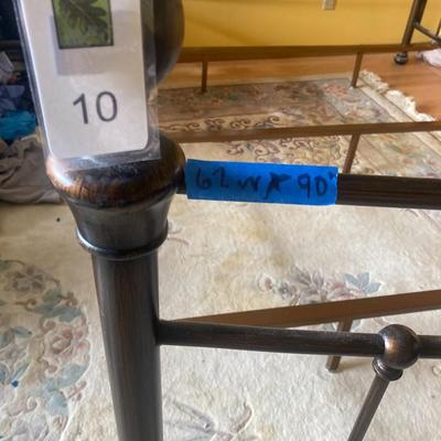 Queen brass bed frame