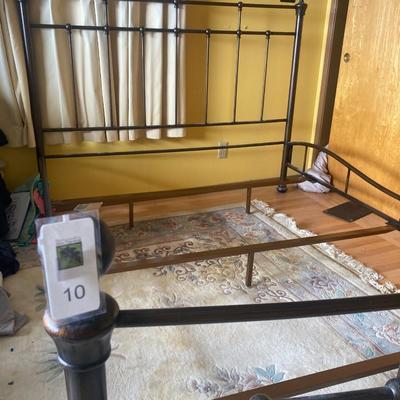 Queen brass bed frame