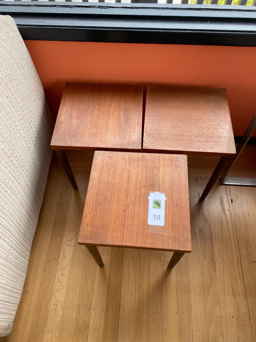 MCM wooden nesting tables